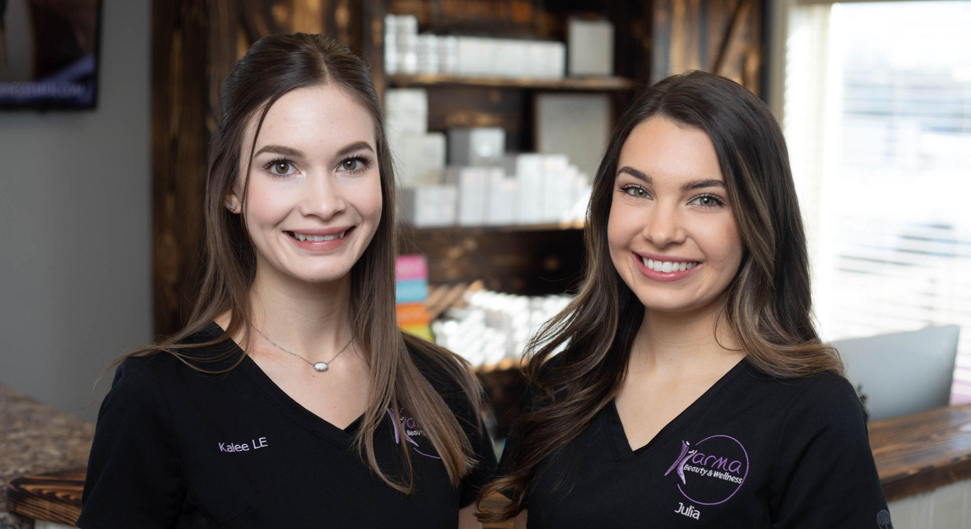 Karma Staff, Kalee and Julia, Medical Skincare Products